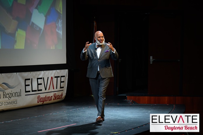 Deric C. Feacher presenting at Elevate Daytona Beach